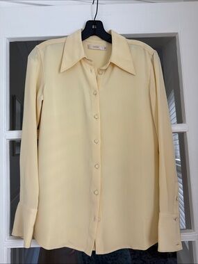 Sui Studio Soft Yellow Button-Down Dress Shirt